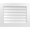 Ekena Millwork Vertical Surface Mount PVC Gable Vent: Non-Functional, w/ 3-1/2"W x 1"P Standard Frame, 30"W x 24"H GVPVE30X2401SN - alternate 1